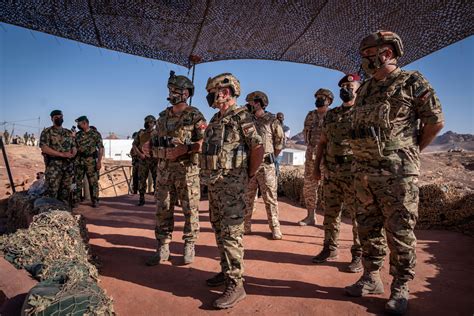 King Abdullah II Inspecting Troops