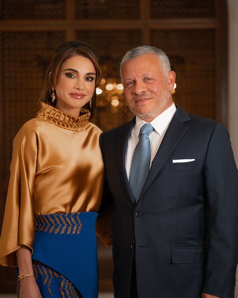 King Abdullah II With Queen Rania