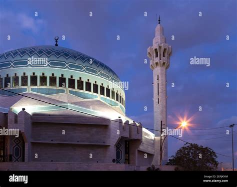 King Abdullah Mosque Exterior Night