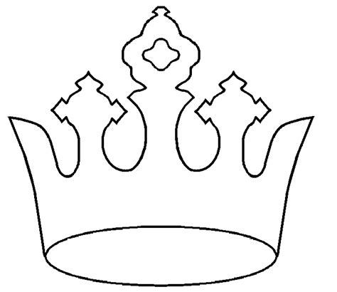 Image of a king crown template in use