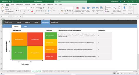 Kraljic Matrix Template Excel Download