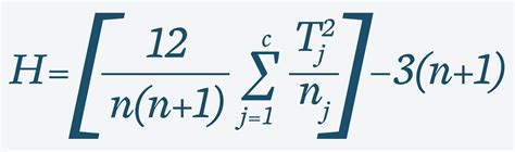 Kruskal-Wallis Test Formula