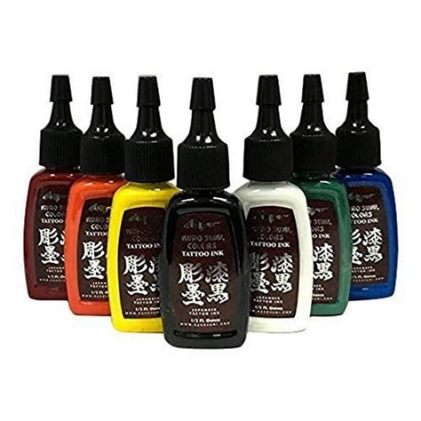 Kuro Sumi Tattoo Ink Colors