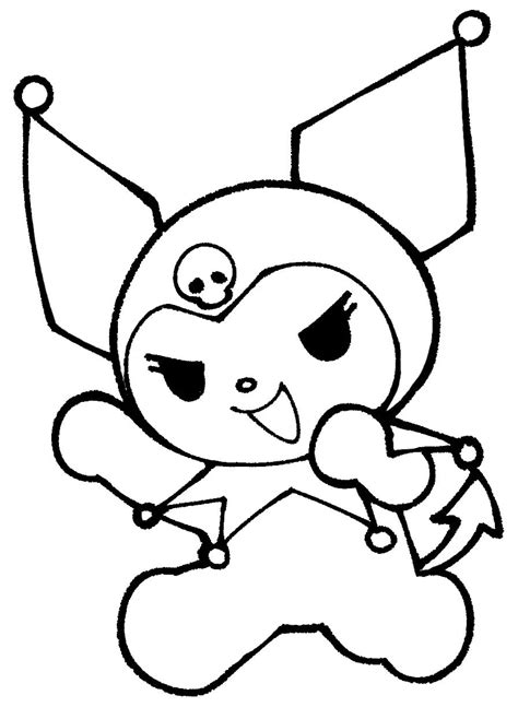 Kuromi Coloring Pages Free Printable Fun