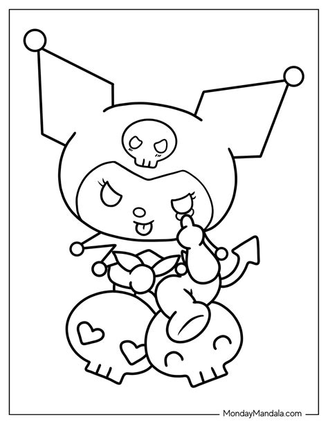 Kuromi Coloring Pages for Adults