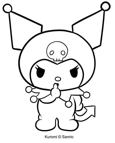 Kuromi Coloring Pages for Kids