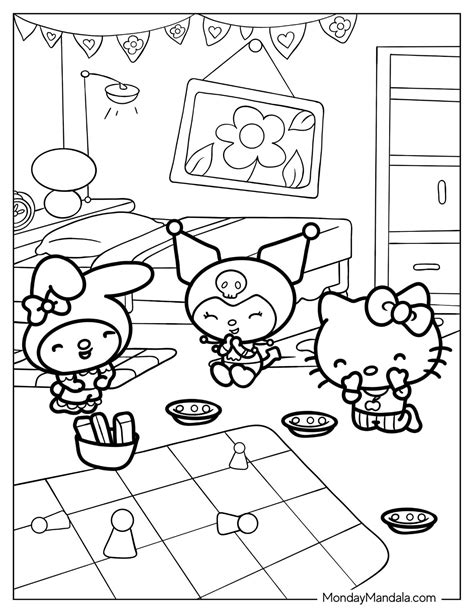 Kuromi and Friends Coloring Pages