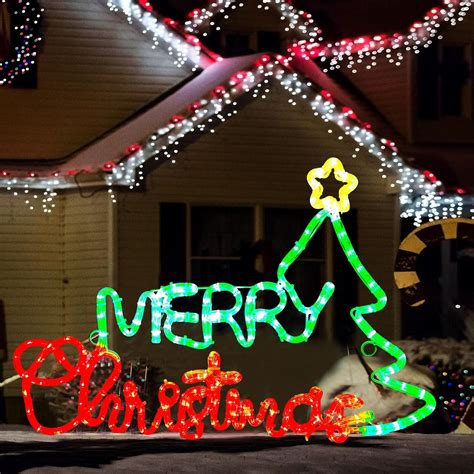 A beautiful LED lighted Christmas sign