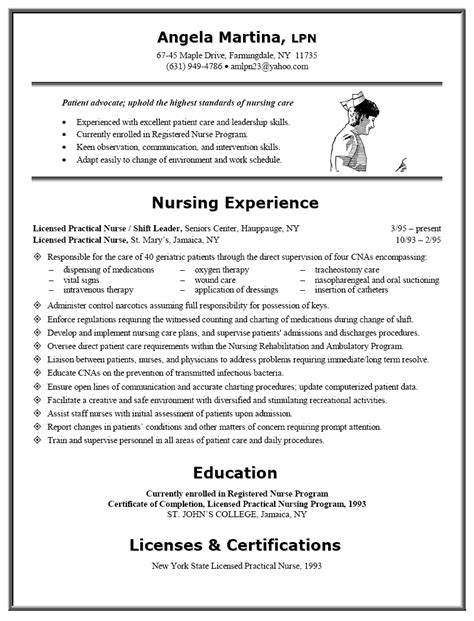 LPN Resume Examples Free