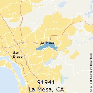 La Mesa Zip Code 91941