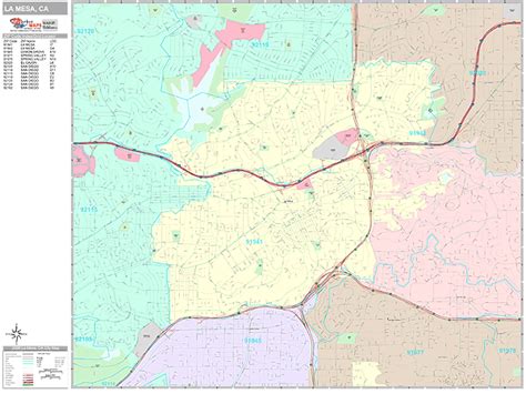 La Mesa Zip Code Boundaries