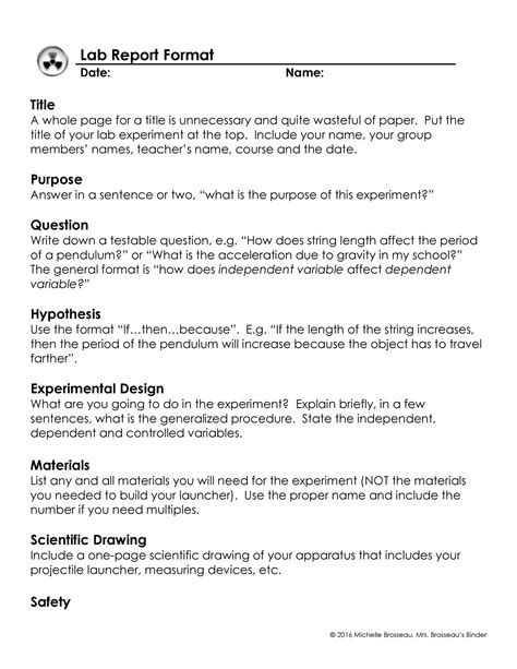 Lab Report Template