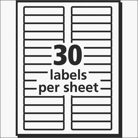 Labels Per Sheet Template Example 2