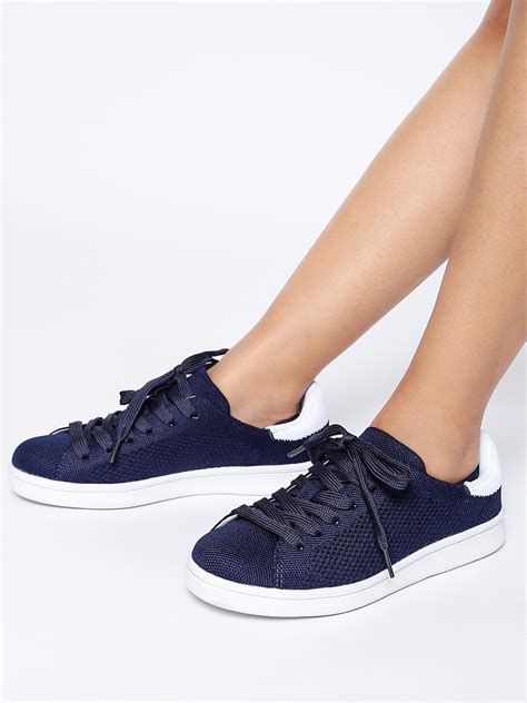 Ladies Navy Blue Sneakers