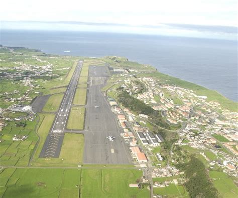 Aerial view of Lajes Air Force Base