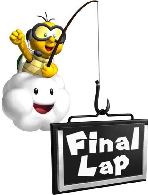 Example of a customized Lakitu Final Lap Sign.