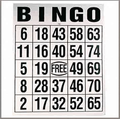 Large Bingo Card Printable