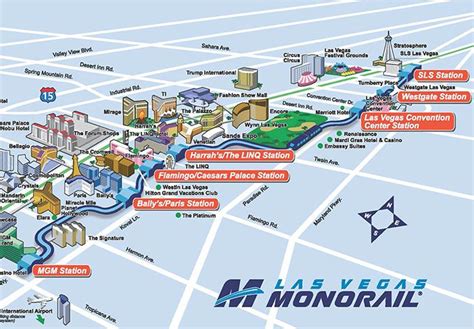 Las Vegas Monorail Map