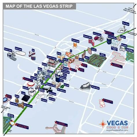 Map of the Las Vegas Strip