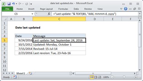 Google Sheets Last Update Formula