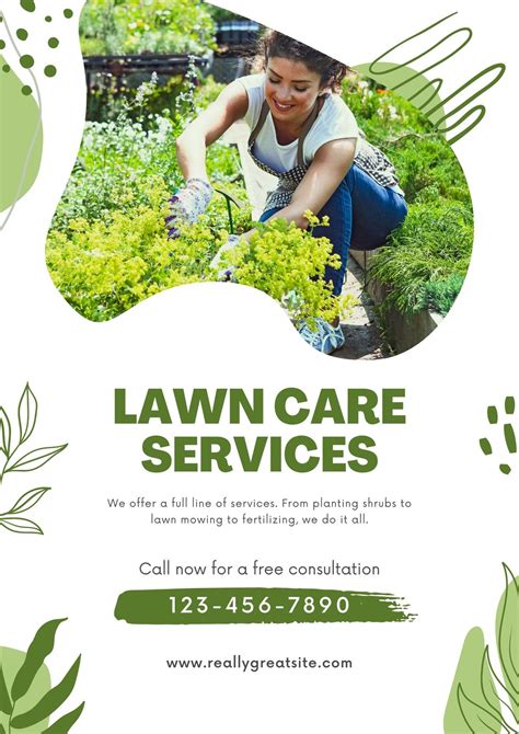 Seasonal Lawn Service Flyer Design