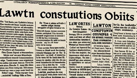 Lawton Constitution Obituary Image 1