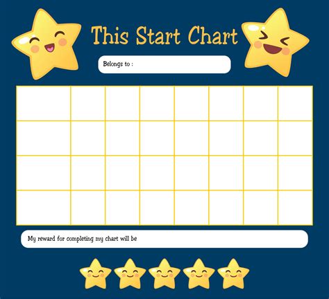 A learning sticker chart