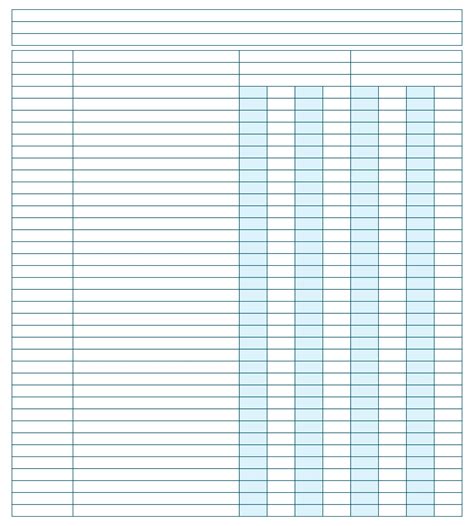 A budget ledger sheet template