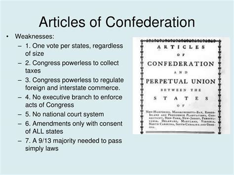 Legacy of the Articles of Confederation