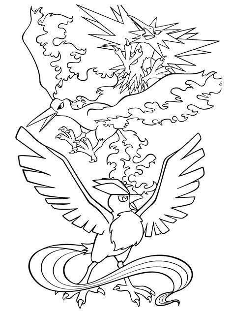 Legendary Pokémon Coloring Pages