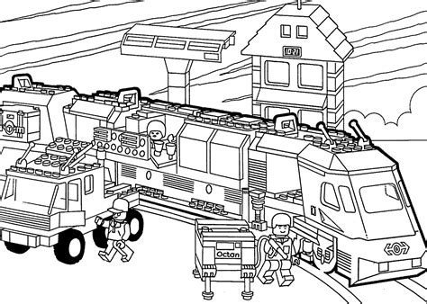 Lego City Coloring Pages