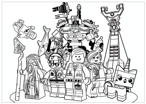 Lego Coloring Pages For Adults