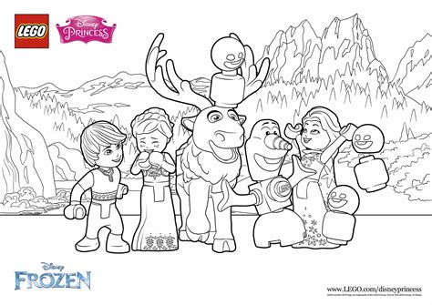 Lego Disney coloring pages