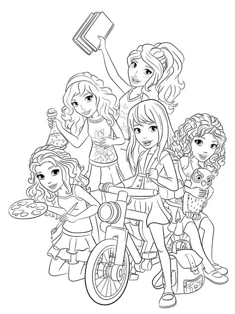 Lego Friends coloring pages