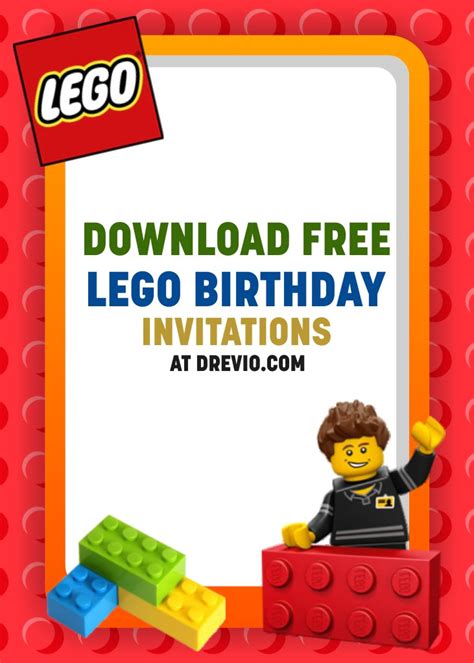 Lego Party Invitation Template Free Download