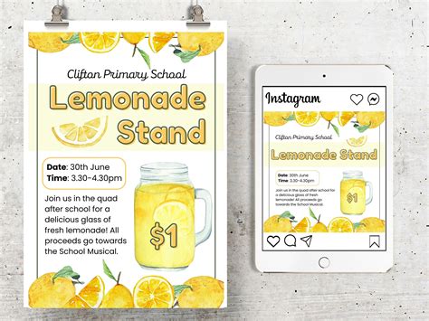 Lemonade Stand Flyer Template