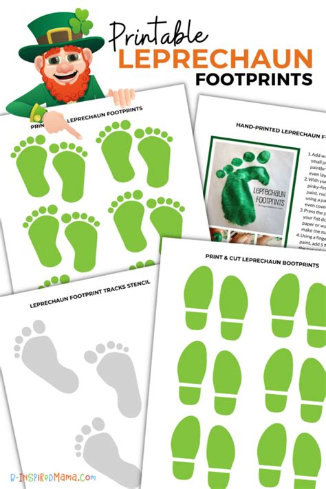 Leprechaun Footprint Maze for Kids