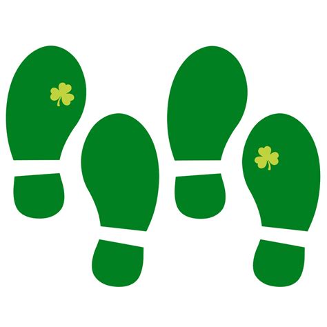 Leprechaun Footprint Printable for Kids