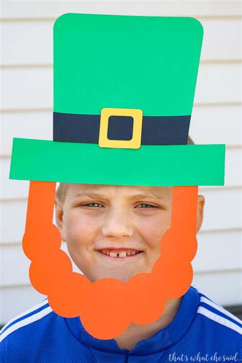 Leprechaun Hat and Beard DIY Template Guide