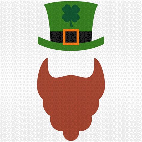 Materials Needed for the Leprechaun Hat and Beard DIY Template