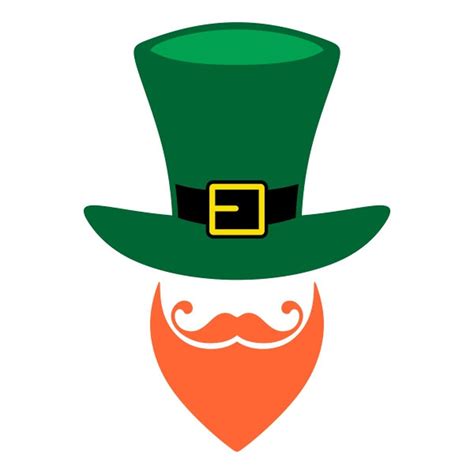 Leprechaun Hat and Beard DIY Template 1