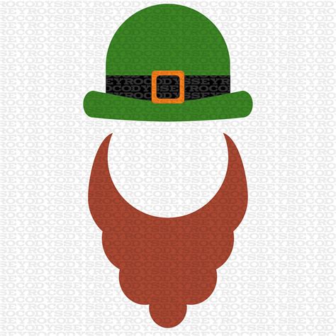 Leprechaun Hat and Beard DIY Template 2