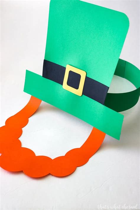 Leprechaun Hat Paper Craft for St. Patrick's Day