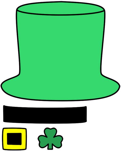 Leprechaun Hat Template for St. Patrick's Day Crafts