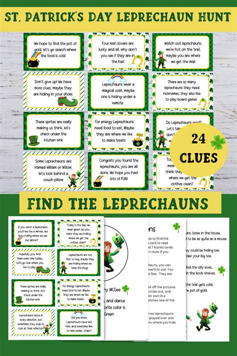 Leprechaun Letter Hunt Game