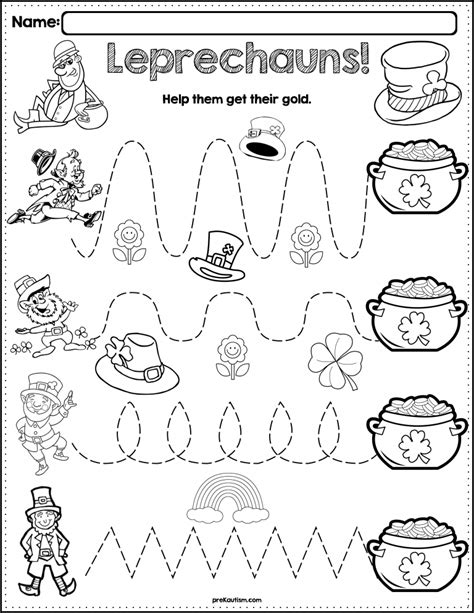 Leprechaun Themed Worksheets