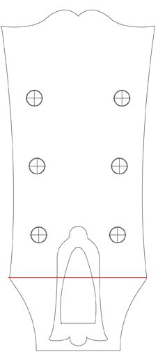 Les Paul Headstock Template Design