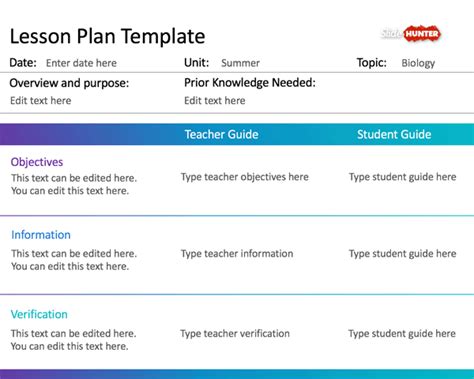 Lesson Plan Slides Template Image 6