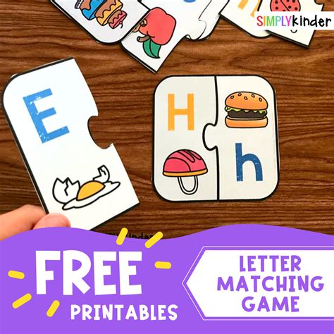 Letter A Printable Matching Game