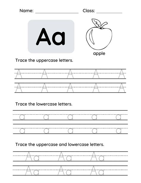 Letter A Tracing Worksheet